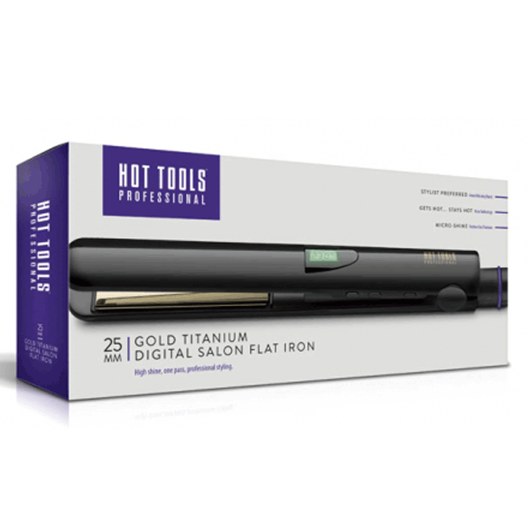 Hot Tools Gold Titanium Digital Salon Flat Iron