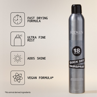 Redken Quick Dry Hairspray 400ml
