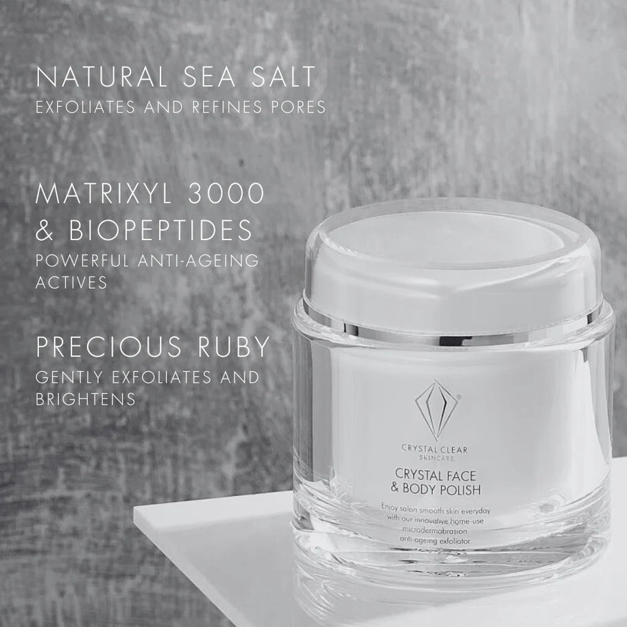 Crystal Clear Crystal Face & Body Polish 200ml