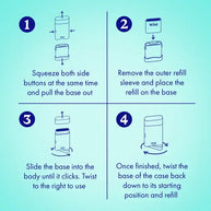 Wild Aqua Case and Fresh Cotton & Sea Salt Deodorant Starter Pack