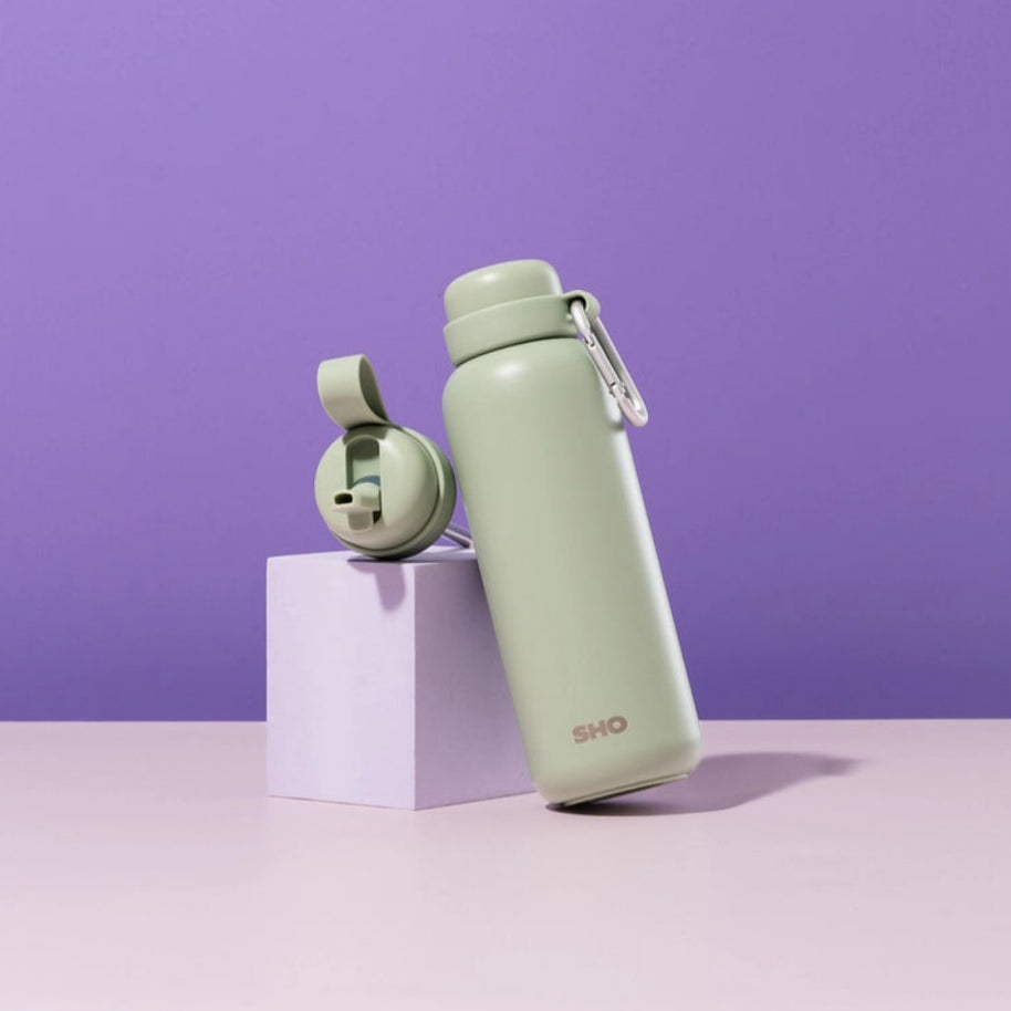 SHO Newt Insulated Water Bottle 500ml - Pistachio