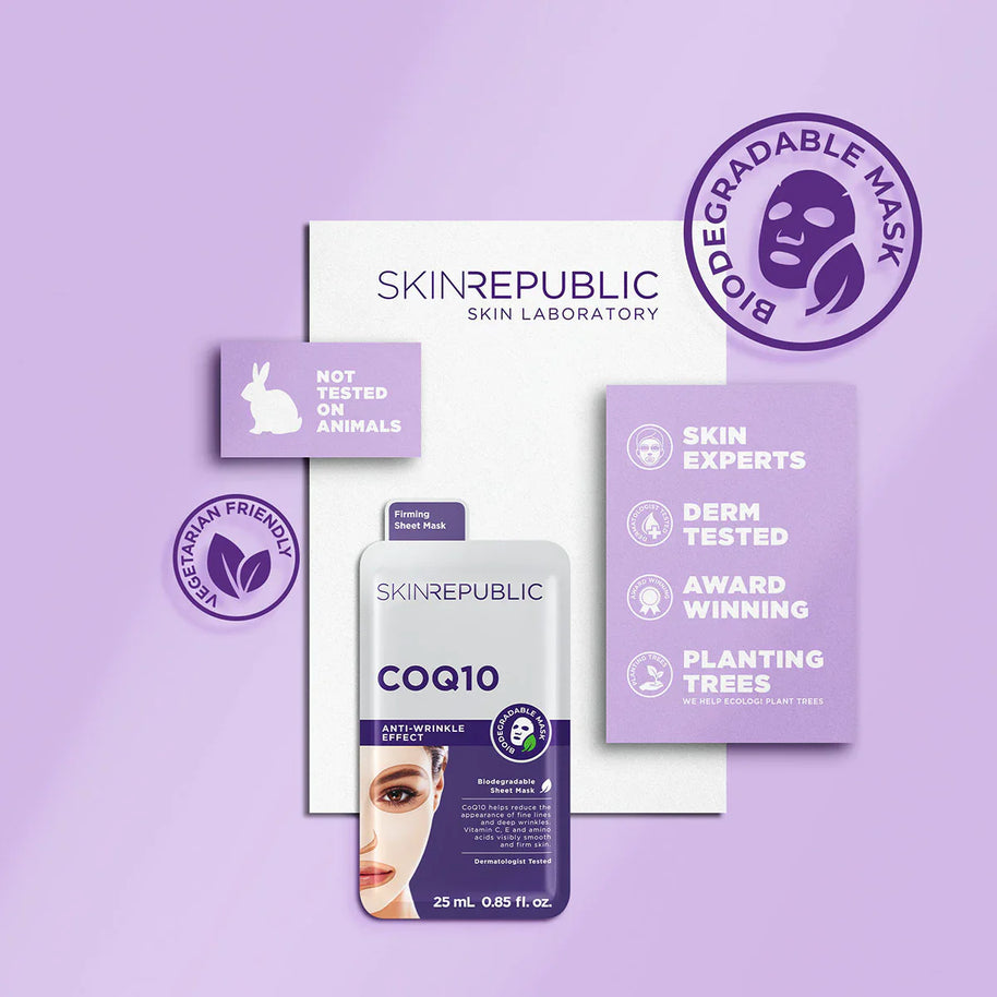 Skin Republic CoQ10 Anti-Wrinkle Face Sheet Mask