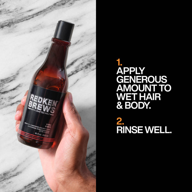 Redken Brews Mens 3-In-1 Shampoo 300ml