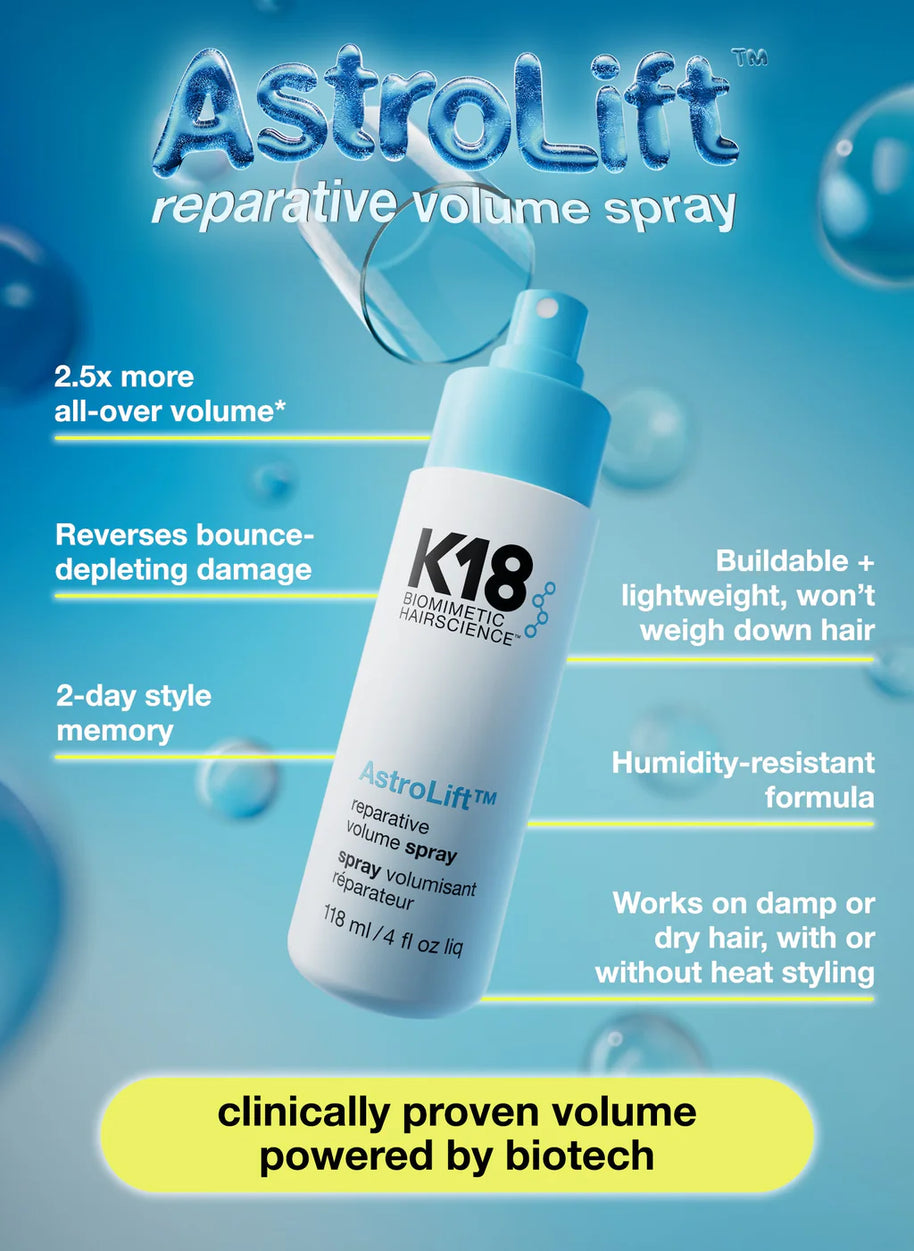 K18 AstroLift Reparative Volume Hair Spray 118ml