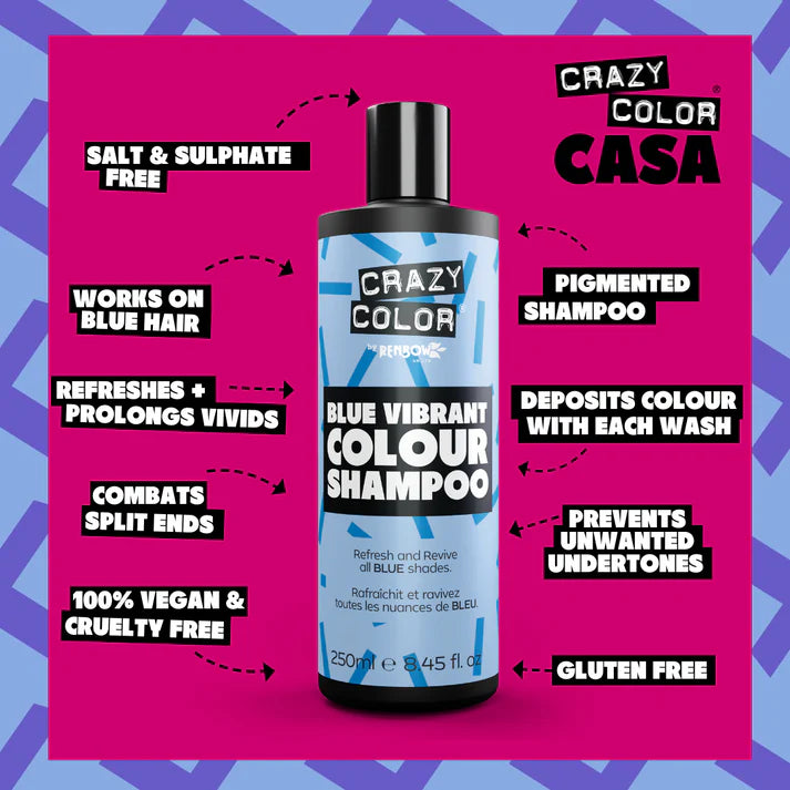 Crazy Color Blue Shampoo 250ml