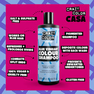 Crazy Color Blue Shampoo 250ml