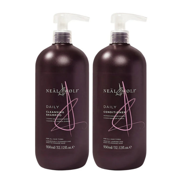 Neal & Wolf Clean & Care Daily Shampoo & Conditioner 950ml Duo
