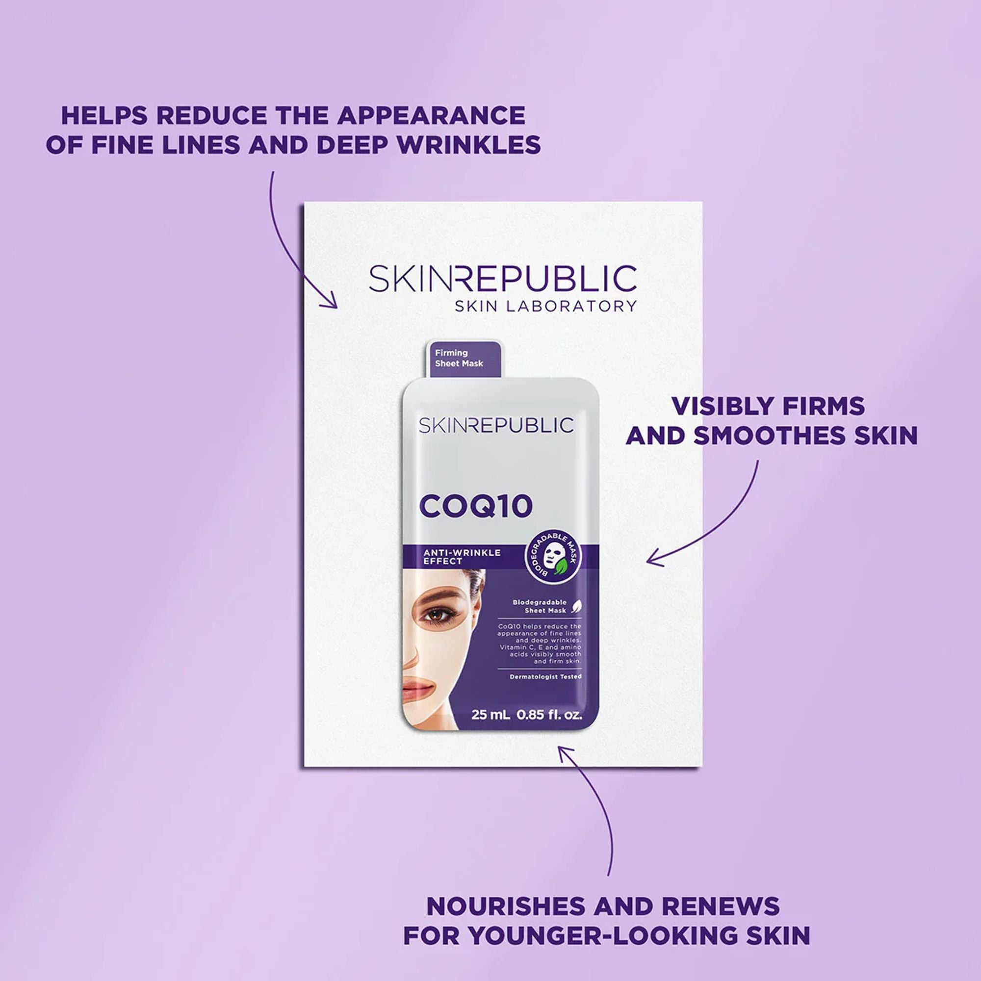 Skin Republic CoQ10 Anti-Wrinkle Face Sheet 25ml