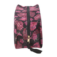 Dark Romance Floral Print Cosmetic Bag