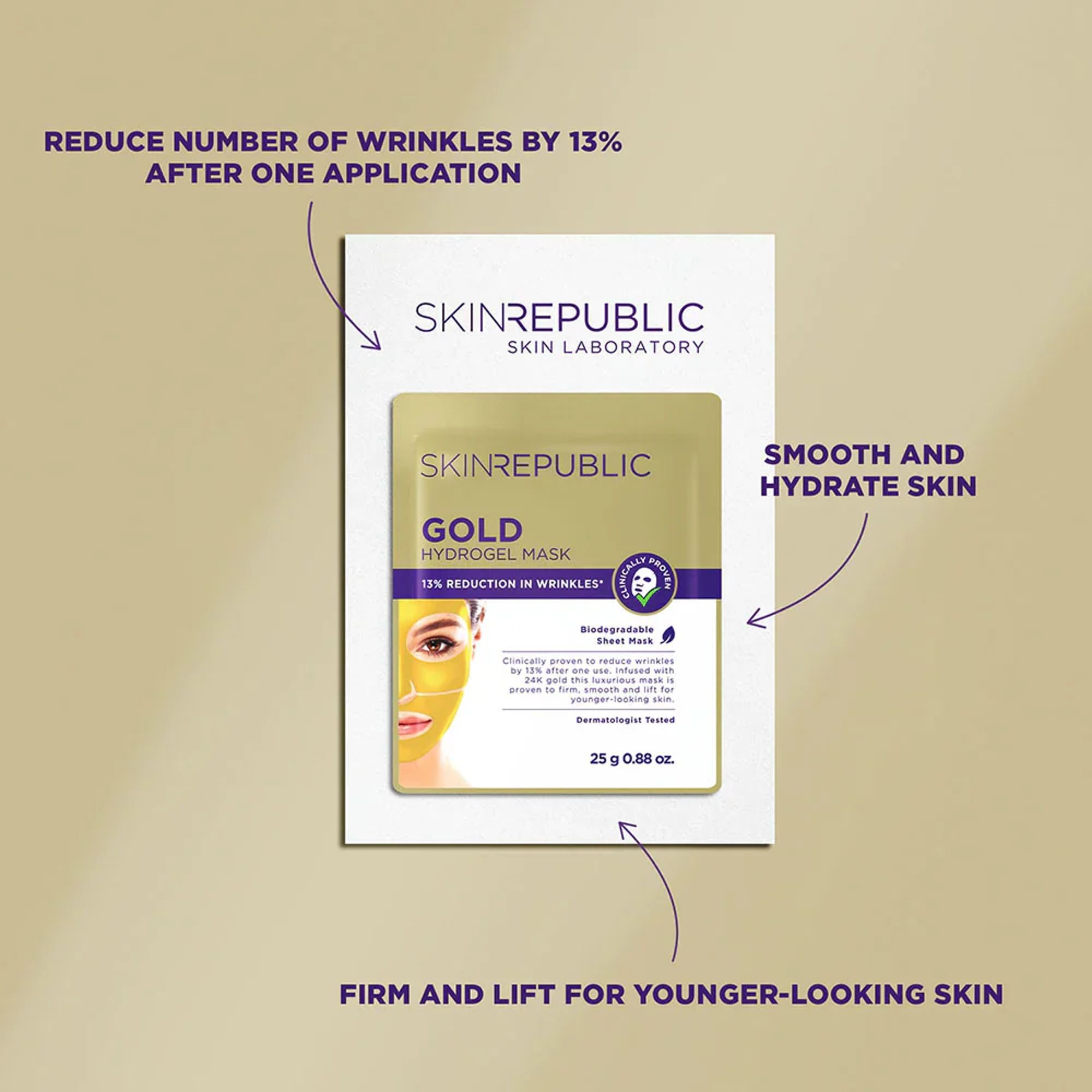 Skin Republic Gold Hydrogel Face Sheet 25g