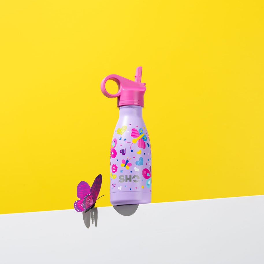 SHO Kids Insulated Water Bottle 260ml - Butterfly Dance