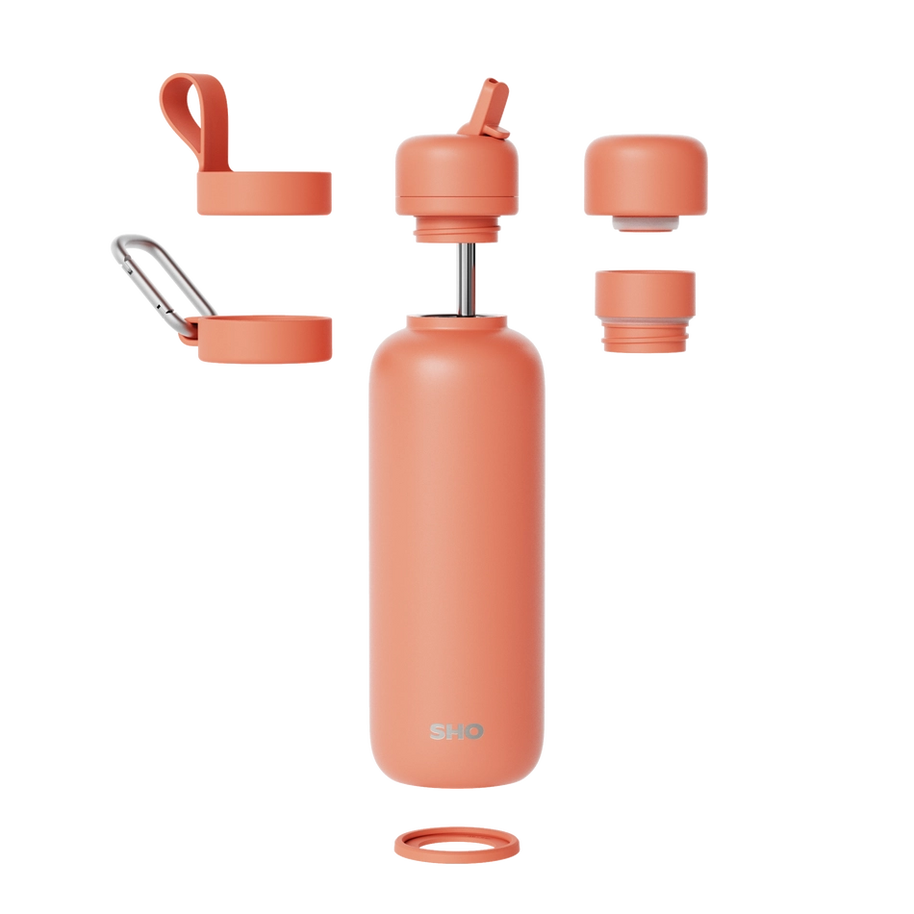 SHO Newt Insulated Water Bottle 500ml - Apricot