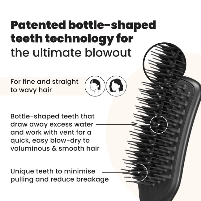 Tangle Teezer Jet Black Blow-Drying Hairbrush