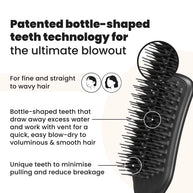 Tangle Teezer Jet Black Blow-Drying Hairbrush