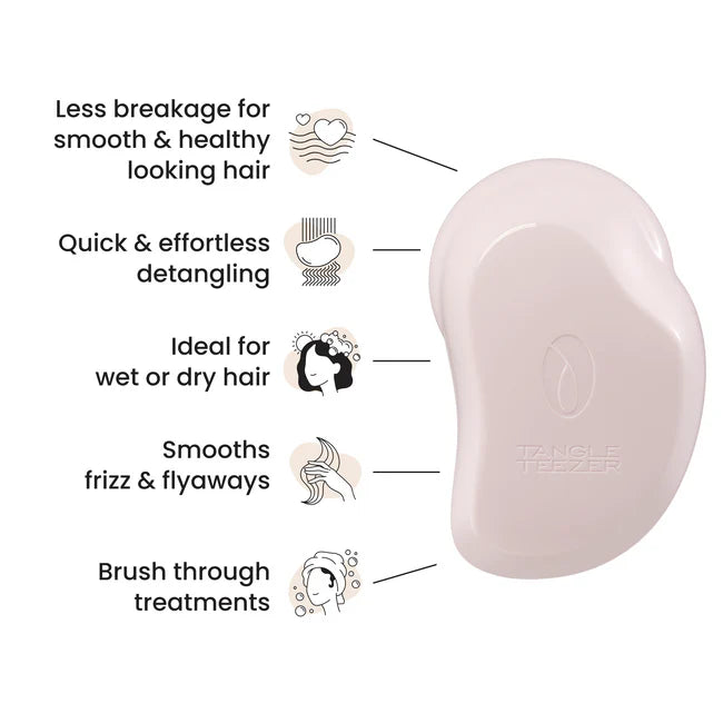 Tangle Teezer Marshmallow Pink Plant Based Detangling Hairbrush