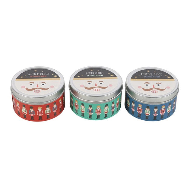 Nutcracker Christmas Candles Set