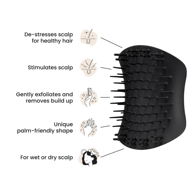 Tangle Teezer Onyx Black Scalp Massager
