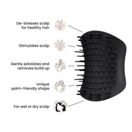 Tangle Teezer Onyx Black Scalp Massager