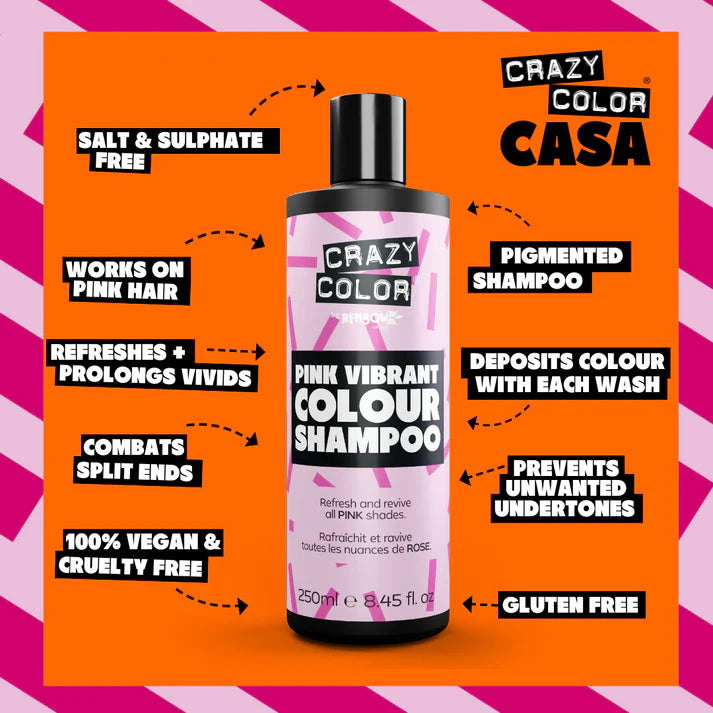 Crazy Color Pink Shampoo 250ml