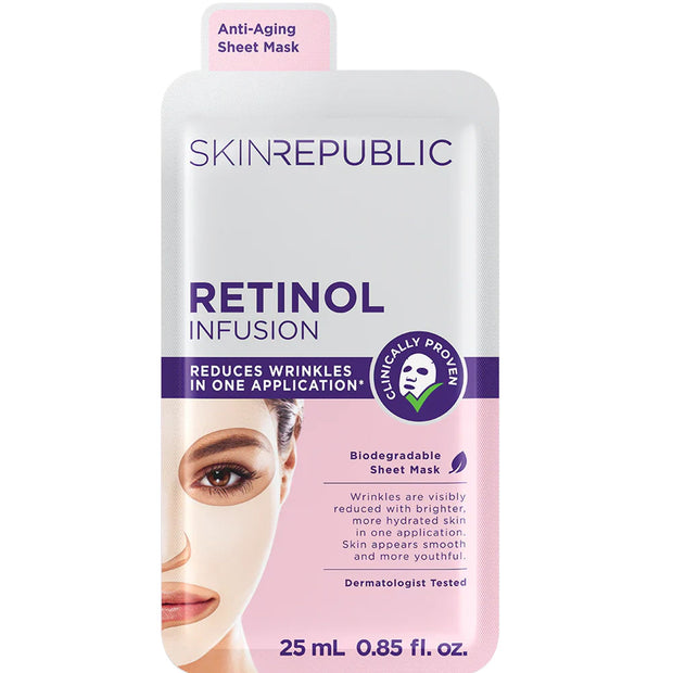 Skin Republic Retinol Infusion Face Sheet Mask 25ml
