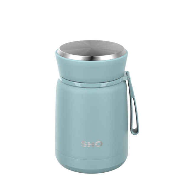 SHO Insulated Resuable Food Flask 530ml - Arctic Mist