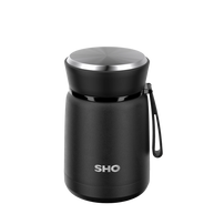 SHO Insulated Reusable Food Flask 530ml - Jet Black