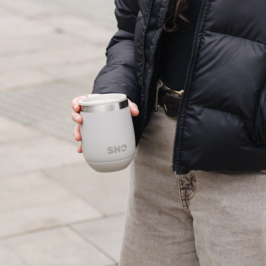 SHO Pacto Insulated Drinks Tumbler 360ml - Soft Taupe