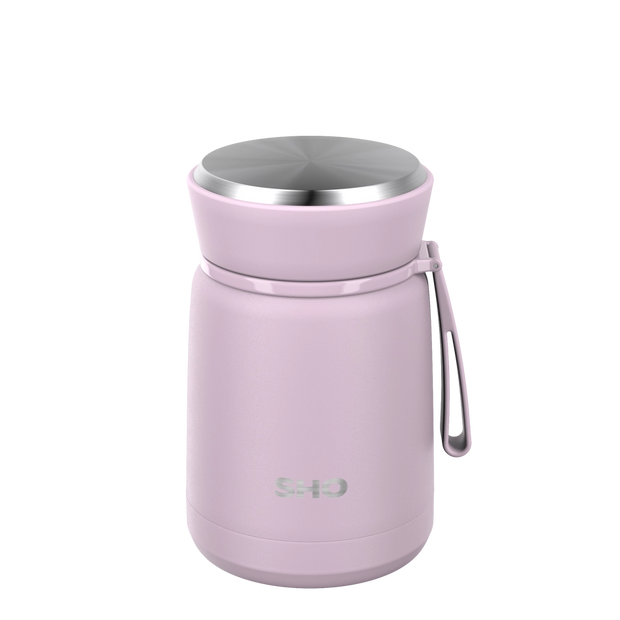 SHO Insulated Resuable Food Flask 530ml - Pale Lavender