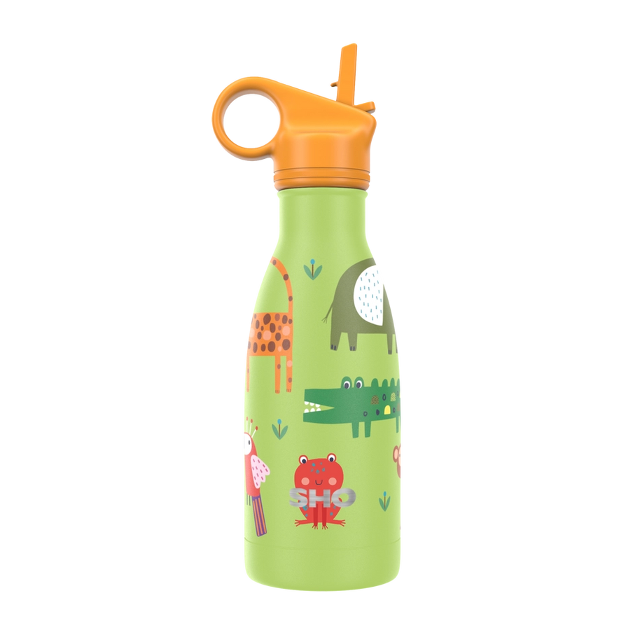 SHO Kids Insulated Water Bottle 260ml - Jungle