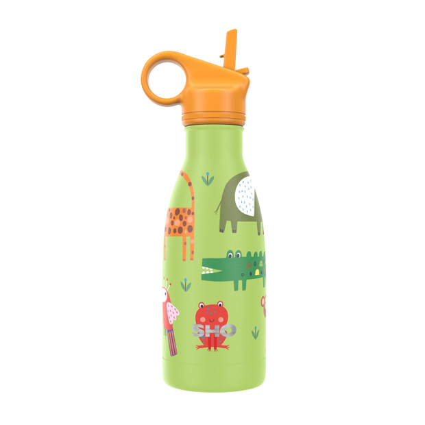 SHO Kids Insulated Water Bottle 260ml - Jungle