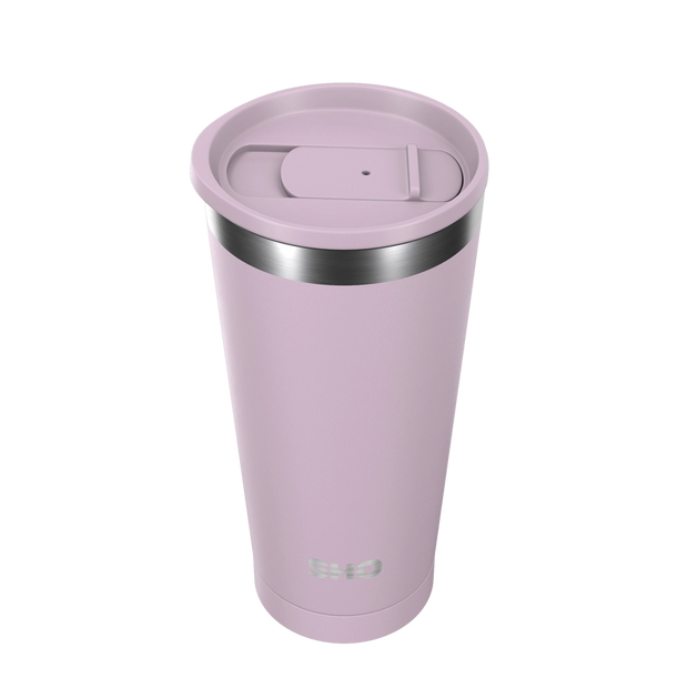 SHO Calix Insulated Coffee Cup With Straw Lid 500ml - Pale Lavender