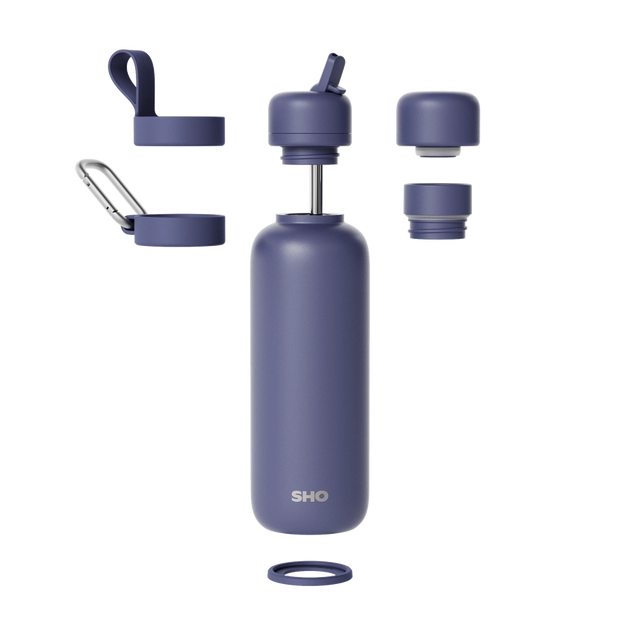 SHO Newt Insulated Water Bottle 500ml - Denim