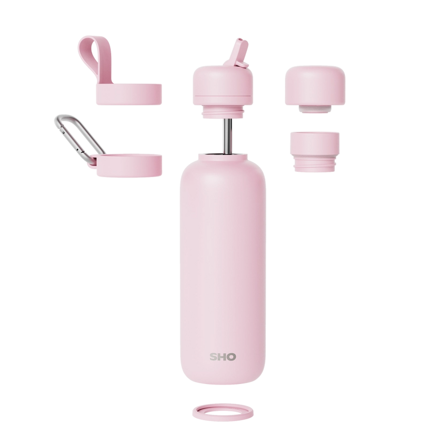 SHO Newt Insulated Water Bottle 500ml - Peony