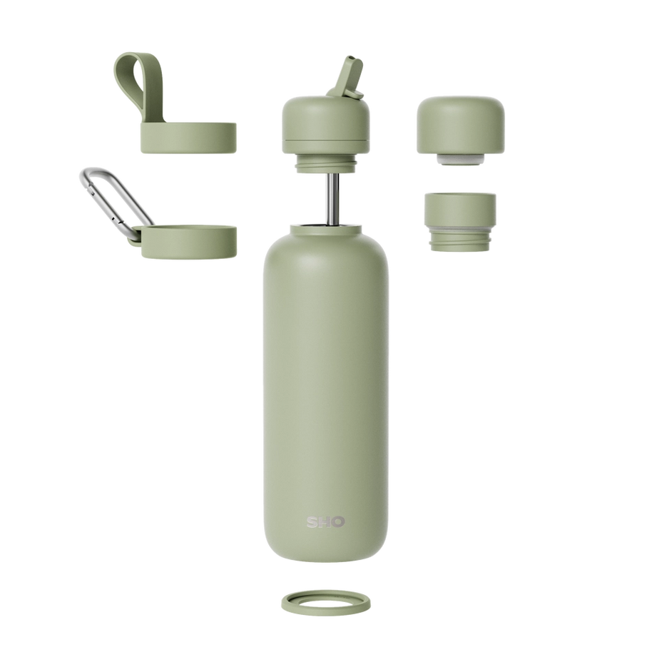 SHO Newt Insulated Water Bottle 500ml - Pistachio