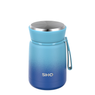 SHO Insulated Reusable Food Flask 530ml - Deux Blue