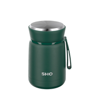 SHO Insulated Reusable Food Flask 530ml - Forest Green