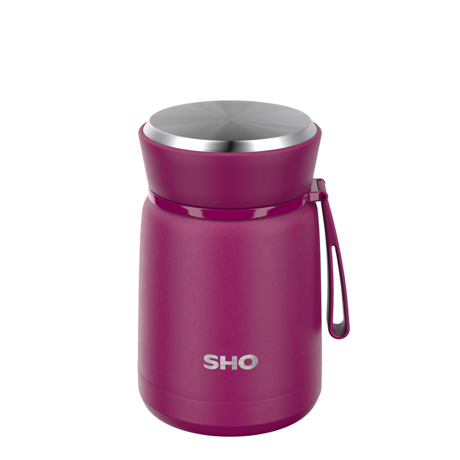 SHO Insulated Resuable Food Flask 530ml - Very Berry