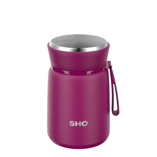 SHO Insulated Resuable Food Flask 530ml - Very Berry