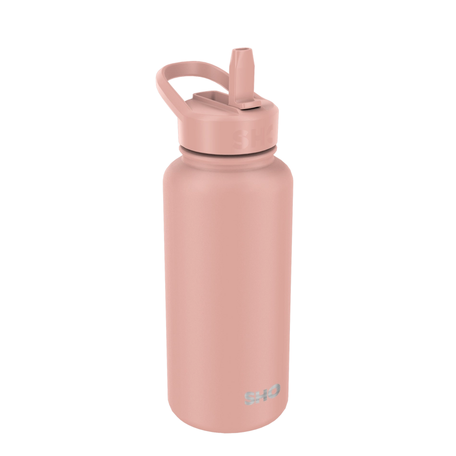SHO Guzzler Water Bottle 950ml - Dusty Rose