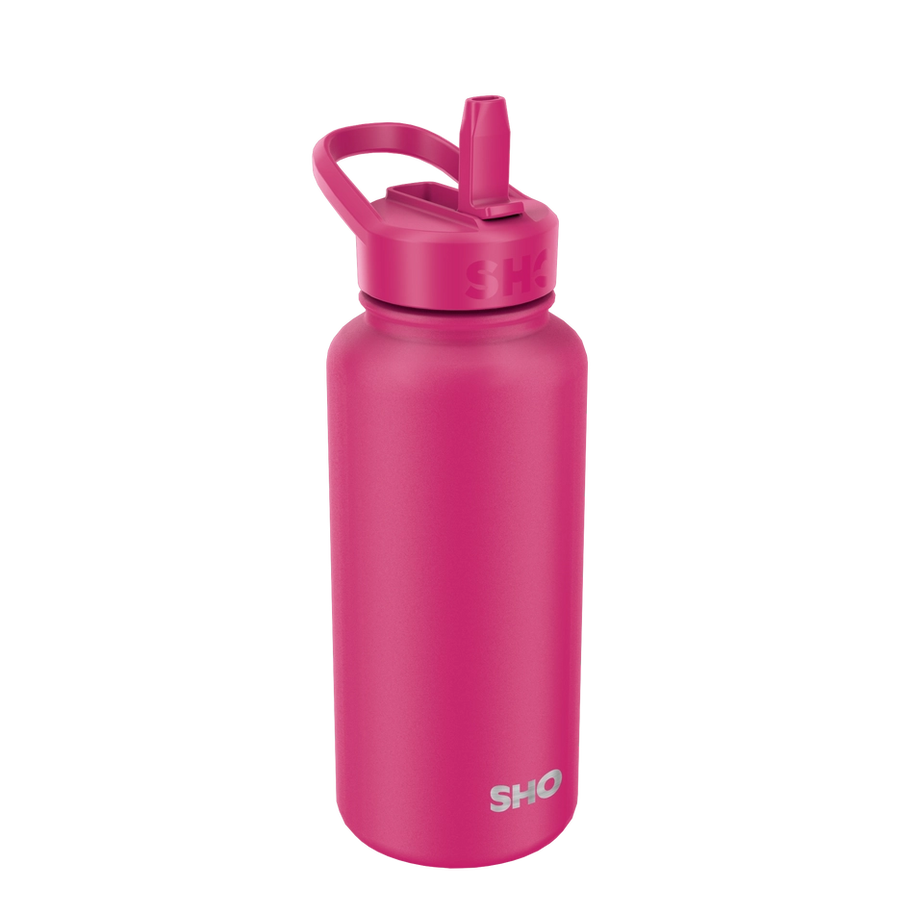 SHO Guzzler Water Bottle 950ml - Raspberry