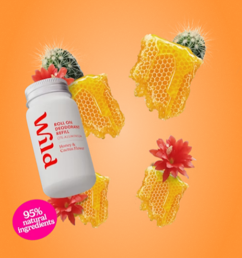 Wild Roll On Deodprant Refill Honey & Cactus Flower