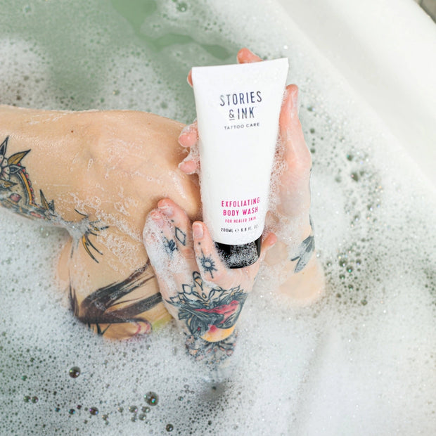 Stories & Ink Tattoo Exfoliating Body Wash 200ml
