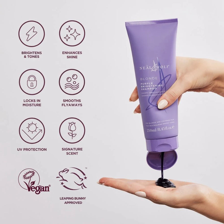 Neal & Wolf – Geschenkset „Blond Purple“ mit Shampoo und Spülung