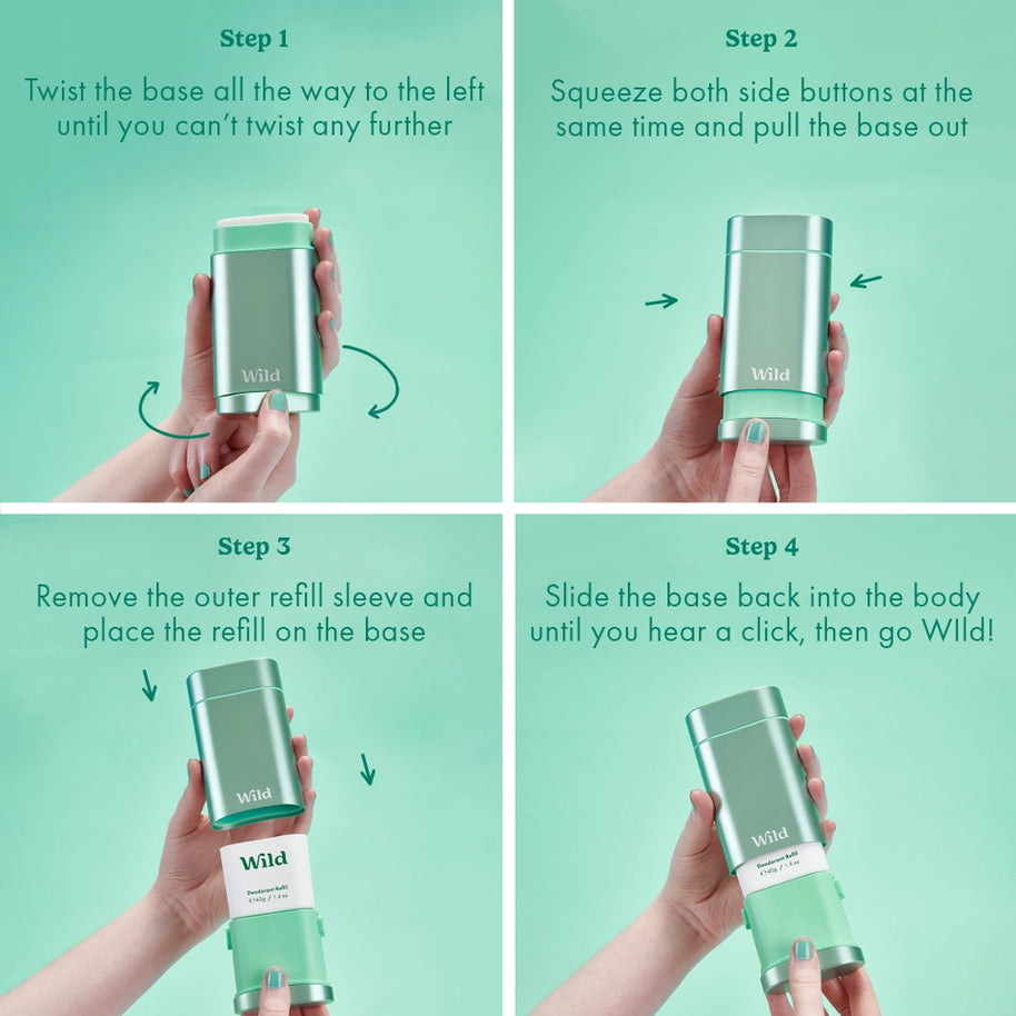 Wild Mint & Aloe Vera Deodorant Refill 40g