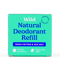 Wild Fresh Cotton & Sea Salt Deodorant Refill 40g