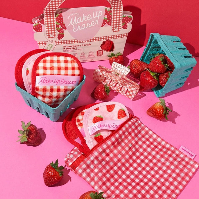 MakeUp Eraser Strawberry Basket 7-Day Gift Set
