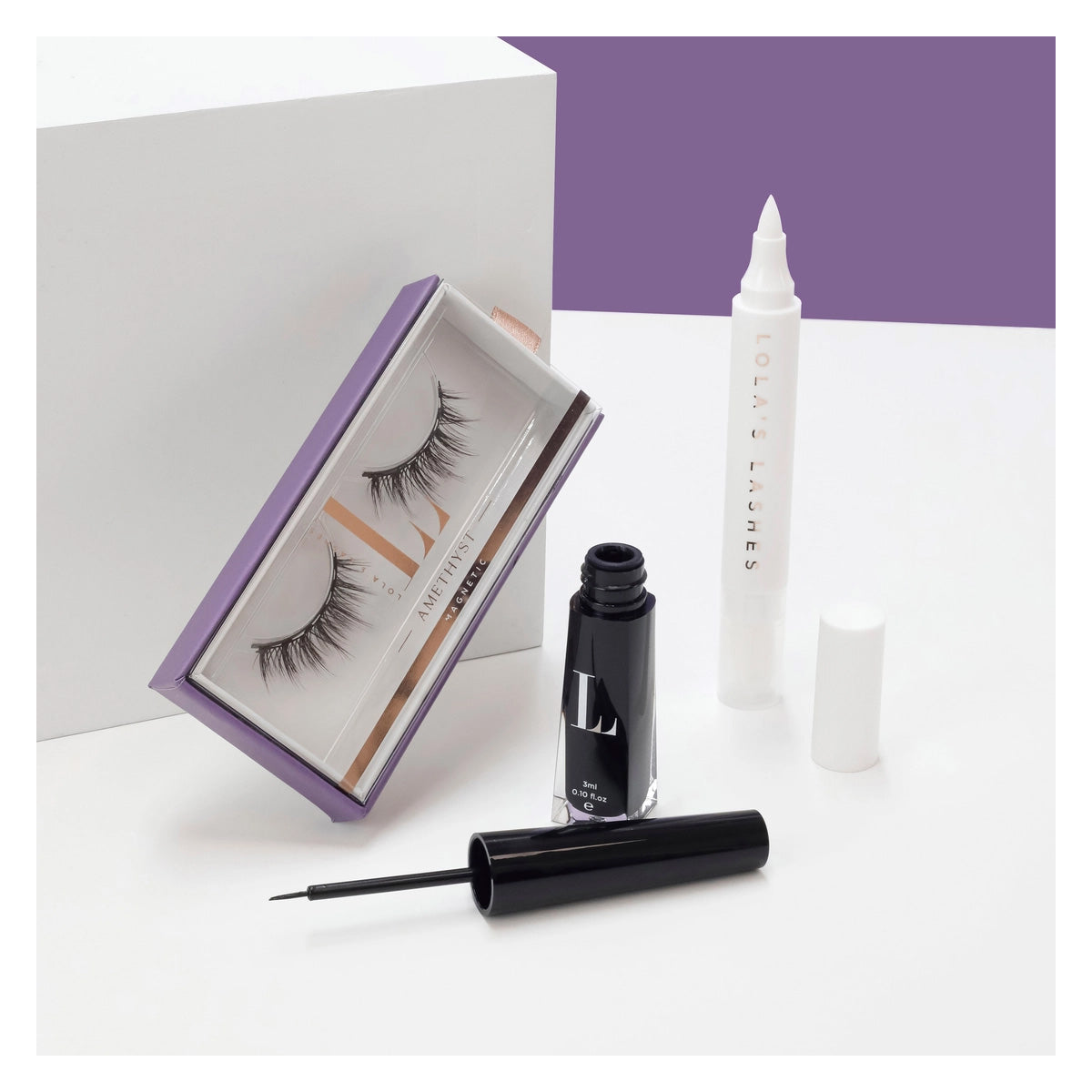 Lola's Lashes Amethyst Hybrid Magnetic Lash & Liner Kit