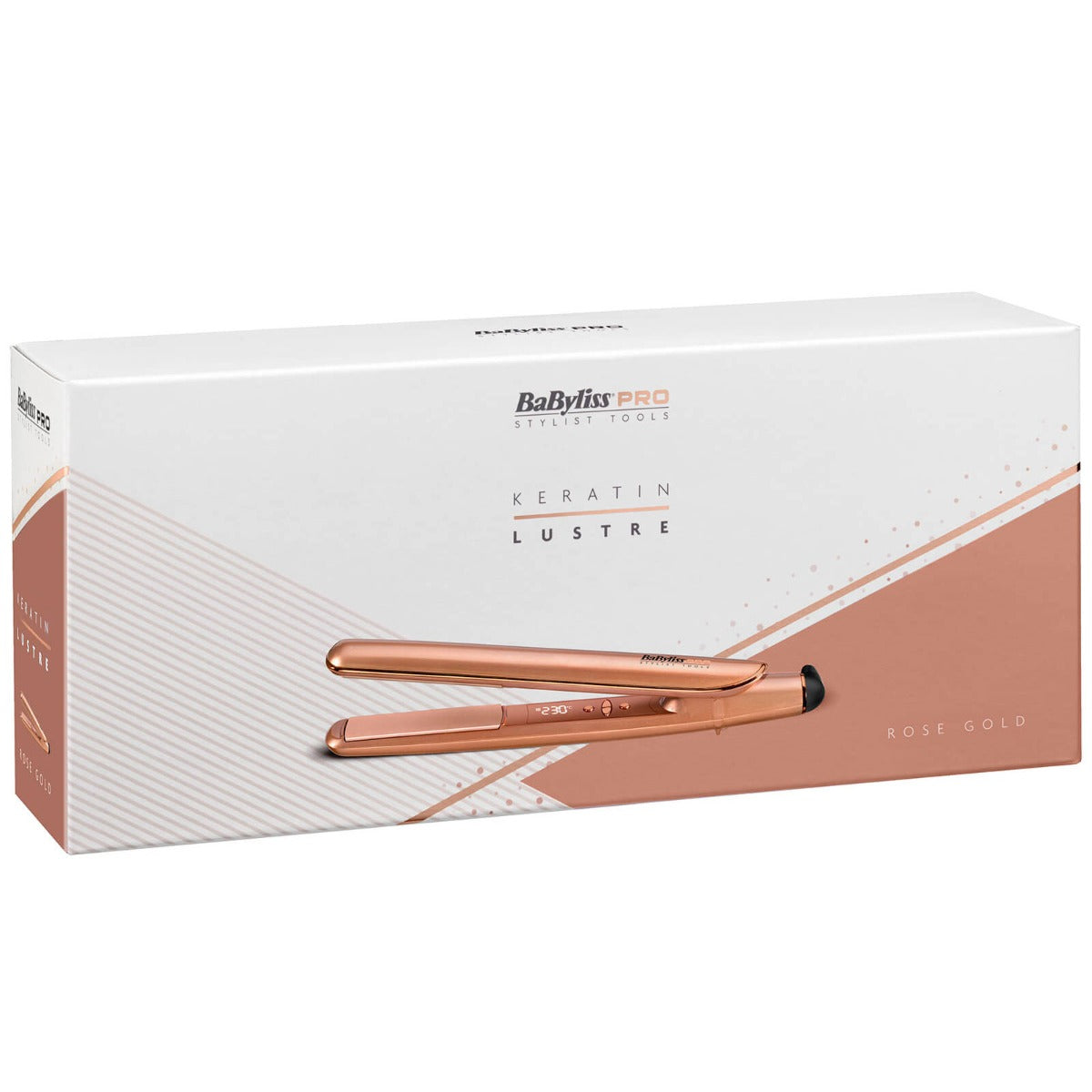 BaByliss PRO Keratin Lustre Straighteners Rose Gold