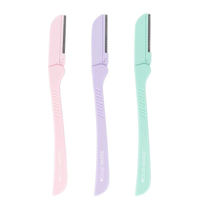 Brushworks Precision Eyebrow Razor Pastel Pack