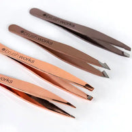Brushworks Hd Combination Gold Tweezer Set